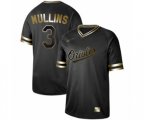 Baltimore Orioles #3 Cedric Mullins Authentic Black Gold Fashion Baseball Jersey
