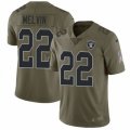 Oakland Raiders #22 Rashaan Melvin Limited Olive 2017 Salute to Service NFL Jersey