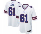 Buffalo Bills #61 Spencer Long Game White Football Jersey
