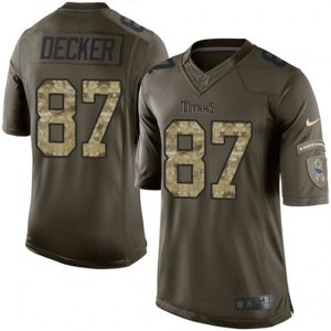 Tennessee Titans #87 Eric Decker Elite Green Salute to Service NFL Jersey