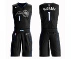 Orlando Magic #1 Tracy Mcgrady Swingman Black Basketball Suit Jersey - City Edition