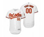 Baltimore Orioles Custom White 2019 Mother's Day Flex Base Home Jersey