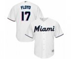 Miami Marlins Cliff Floyd Replica White Home Cool Base Baseball Player Jersey