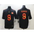Cincinnati Bengals #9 Joe Burrow Black colorful Nike Limited Jersey