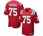 New England Patriots #75 Ted Karras Game Red Alternate Football Jersey
