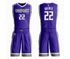 Sacramento Kings #22 Richaun Holmes Swingman Purple Basketball Suit Jersey - Icon Edition
