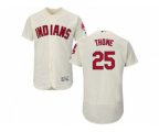 Cleveland Indians #25 Jim Thome Cream Flexbase Authentic Collection Stitched Baseball Jersey