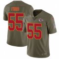 Kansas City Chiefs #55 Dee Ford Limited Olive 2017 Salute to Service NFL Jersey