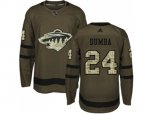 Minnesota Wild #24 Matt Dumba Green Salute to Service Stitched NHL Jersey
