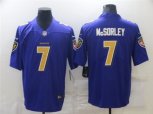 Baltimore Ravens #7 Trace McSorley Nike Purple Color Rush Player Limited Jersey