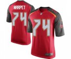 Tampa Bay Buccaneers #74 Ali Marpet Game Red Team Color Football Jersey