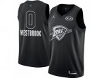 Oklahoma City Thunder #0 Russell Westbrook Black NBA Jordan Swingman 2018 All-Star Game Jersey