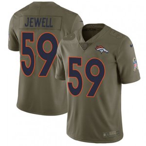 Denver Broncos #59 Josey Jewell Limited Olive 2017 Salute to Service NFL Jersey