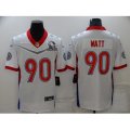 Pittsburgh Steelers #90 T.J. Watt Nike White 2022 AFC Pro Bowl Game Jersey