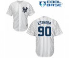 New York Yankees Thairo Estrada Replica White Home Baseball Player Jersey