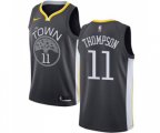 Golden State Warriors #11 Klay Thompson Authentic Black Basketball Jersey - Statement Edition