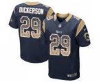 Los Angeles Rams #29 Eric Dickerson Elite Navy Blue Home Drift Fashion Football Jersey