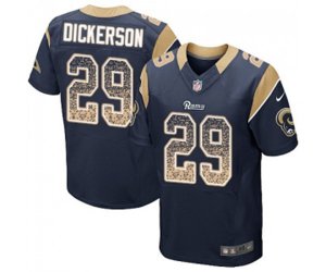 Los Angeles Rams #29 Eric Dickerson Elite Navy Blue Home Drift Fashion Football Jersey
