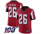 Atlanta Falcons #26 Isaiah Oliver Red Team Color Vapor Untouchable Limited Player 100th Season Football Jersey