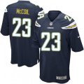 Los Angeles Chargers #23 Dexter McCoil Game Navy Blue Team Color NFL Jersey