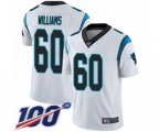 Carolina Panthers #60 Daryl Williams White Vapor Untouchable Limited Player 100th Season Football Jersey