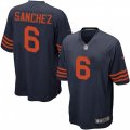 Chicago Bears #6 Mark Sanchez Game Navy Blue Alternate NFL Jersey