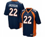 Denver Broncos #22 Kareem Jackson Game Navy Blue Alternate Football Jerse
