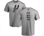 San Antonio Spurs #22 Rudy Gay Ash Backer T-Shirt