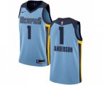 Memphis Grizzlies #1 Kyle Anderson Authentic Light Blue Basketball Jersey Statement Edition