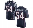New England Patriots #54 Tedy Bruschi Game Navy Blue Team Color Football Jersey