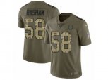 Indianapolis Colts #58 Tarell Basham Limited Olive Camo 2017 Salute to Service NFL Jersey