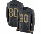Green Bay Packers #80 Jimmy Graham Limited Black Salute to Service Therma Long Sleeve NFL Jersey