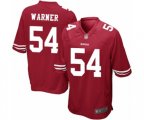 San Francisco 49ers #54 Fred Warner Game Red Team Color Football Jersey