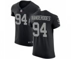 Oakland Raiders #94 Eddie Vanderdoes Black Team Color Vapor Untouchable Elite Player Football Jersey