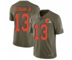 Cleveland Browns #13 Odell Beckham Jr. Limited Olive 2017 Salute to Service Football Jersey