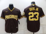 San Diego Padres #23 Fernando Tatis Jr Brown Stitched MLB Cool Base Nike Jersey