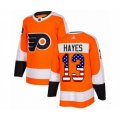 Philadelphia Flyers #13 Kevin Hayes Authentic Orange USA Flag Fashion Hockey Jersey