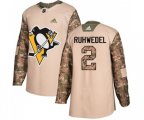 Adidas Pittsburgh Penguins #2 Chad Ruhwedel Authentic Camo Veterans Day Practice NHL Jersey