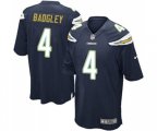 Los Angeles Chargers #4 Michael Badgley Game Navy Blue Team Color Football Jersey