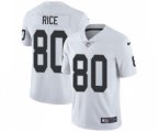 Oakland Raiders #80 Jerry Rice White Vapor Untouchable Limited Player Football Jersey