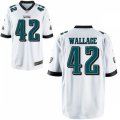 Philadelphia Eagles #42 K'Von Wallace Nike White Vapor Limited Jersey
