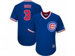Chicago Cubs #3 David Ross Replica Royal Blue Cooperstown Cool Base MLB Jersey