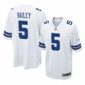 Dallas Cowboys #5 Dan Bailey Game White NFL Jersey