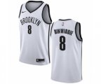 Brooklyn Nets #8 Spencer Dinwiddie Authentic White NBA Jersey - Association Edition