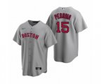 Boston Red Sox Dustin Pedroia Nike Gray Replica Road Jersey