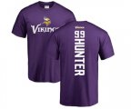 Minnesota Vikings #99 Danielle Hunter Purple Backer T-Shirt