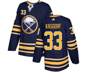 Adidas Buffalo Sabres #33 Jason Kasdorf Authentic Navy Blue Home NHL Jersey