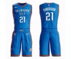Oklahoma City Thunder #21 Andre Roberson Swingman Royal Blue Basketball Suit Jersey - Icon Edition