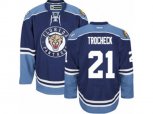 Florida Panthers #21 Vincent Trocheck Authentic Navy Blue Third NHL Jersey
