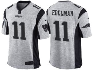 New England Patriots #11 Julian Edelman 2016 Gridiron Gray II NFL Limited Jersey